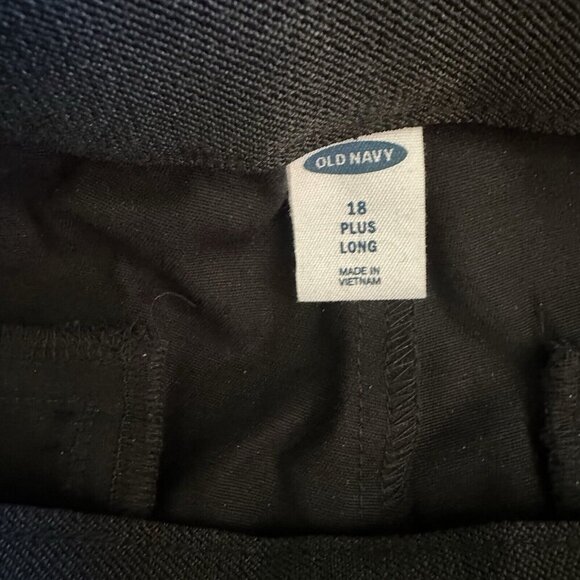 NWT Old Navy Womens sz 18 Casual Pants Black Chino Straight Leg - Picture 6 of 7